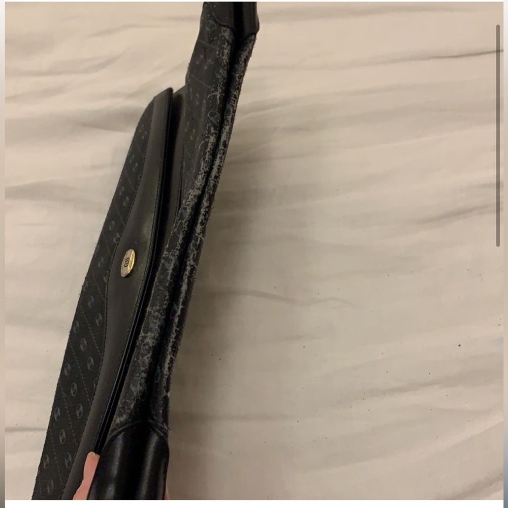 GUCCI vintage Woman’s black canvas Clutch Bag - Picture 3 of 12